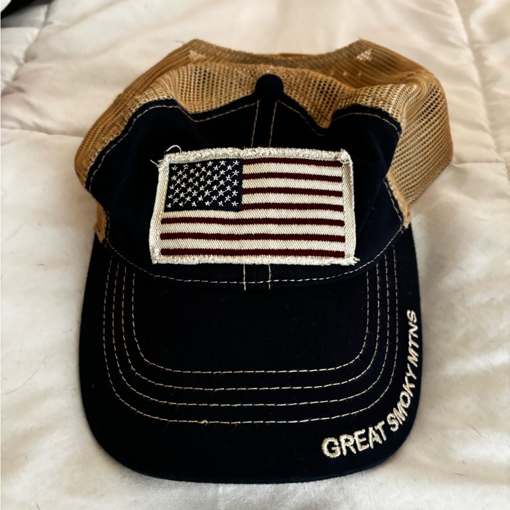 American Flag Trucker Hat